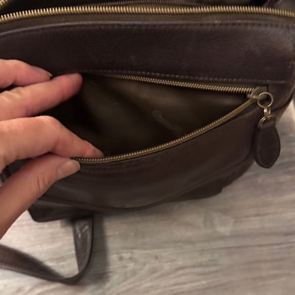 Fossil Vintage 75082 Dark Brown Soft Leather Crossbody Bag - Picture 9 of 15